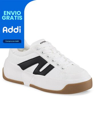 Tenis Quitil Blanco-Negro Croydon Para Mujer Croydon
