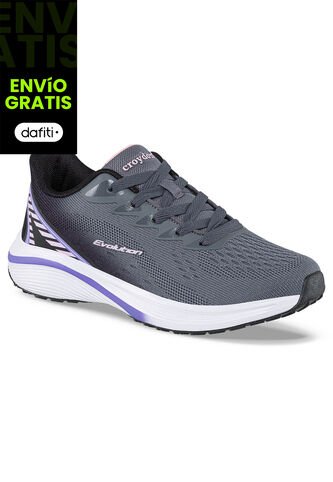 Tenis Running Plump Gris Para Mujer Croydon Croydon