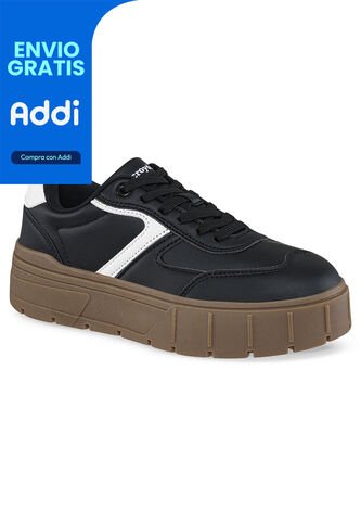 Tenis Quinter Negro-Blanco Croydon Para Mujer Croydon
