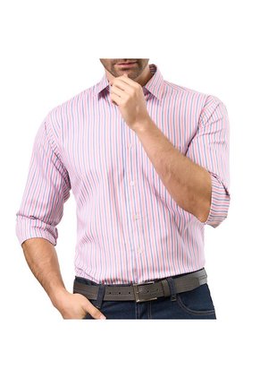 Camisa Carlos Rosa Para Hombre Croydon