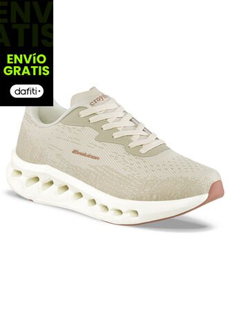 Tenis Running Taro Beige Para Mujer Croydon Croydon