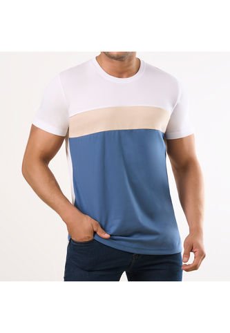 Camiseta Victor Azul Para Hombre Croydon Croydon