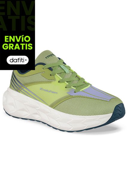 Tenis Running Bukir Verde Croydon Para Mujer