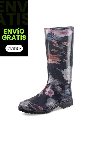 Botas Lluvia Samiya Negro Para Mujer Croydon Croydon
