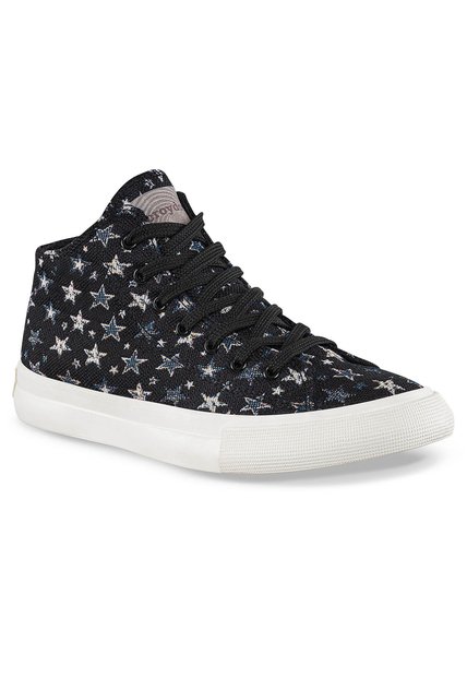 Botines Budur Alto Negro Croydon Para Mujer