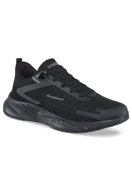 Tenis Running Reni Negro-Negro Para Hombre Croydon