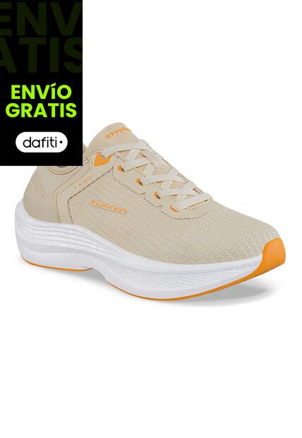 Tenis Running Racod Beige Croydon Para Mujer