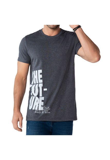 Camiseta Dreams Gris Osc Para Hombre Croydon