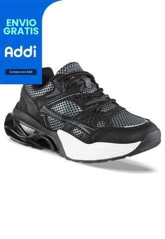 Tenis Urbanos Delzar Negro Croydon Para Niño Croydon