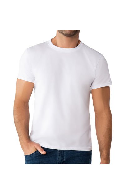 Camiseta Pack X2 C Redondo Blanco Para Hombre Croydon