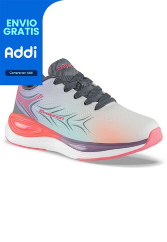 Tenis Running Onder Gris-Fucsia Croydon Para Niña Croydon