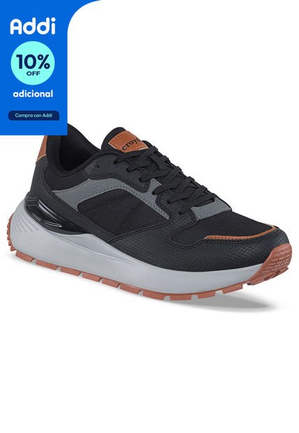 Tenis Urbanos Verta Negro Para Hombre Croydon