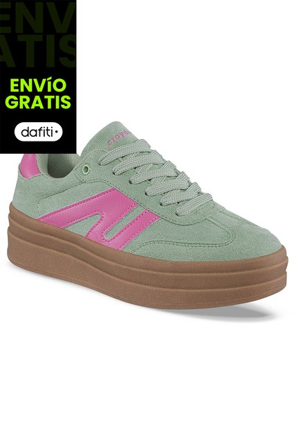 Tenis Urbanos Vintar Verde Croydon Para Mujer