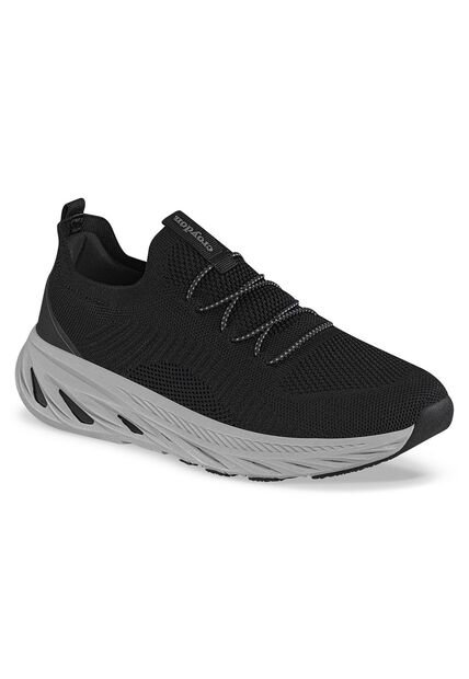 Tenis Para Caminar Sefican Negro Croydon Para Hombre