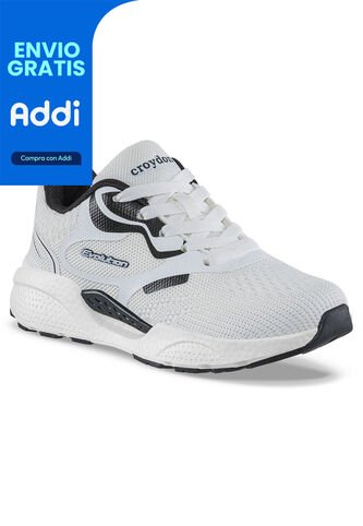 Tenis Running Loprin Blanco Croydon Para Niño Croydon