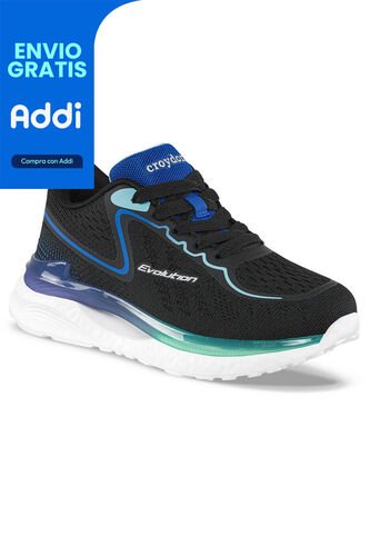 Tenis Running Gemel Negro Croydon Para Niño Croydon