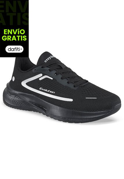 Tenis Running Bivix Negro-Negro Para Hombre Croydon