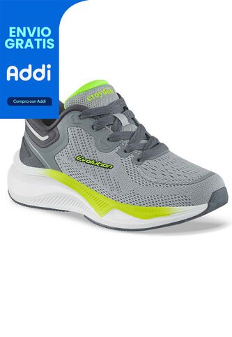 Tenis Running Coffer Gris Croydon Para Niño Croydon