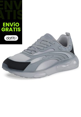 Tenis Running Bazef Gris Croydon Para Hombre Croydon