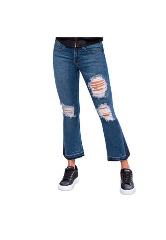 Jean Madonna Azul Para Mujer Croydon Croydon