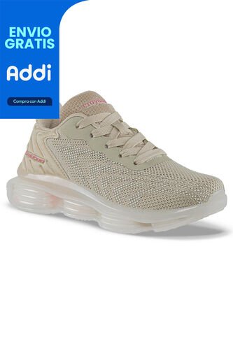 Tenis Running Ulorix Beige Croydon Para Niña Croydon