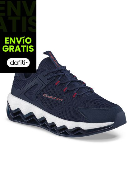 Tenis Running Wuhop Azul Osc Croydon Para Hombre