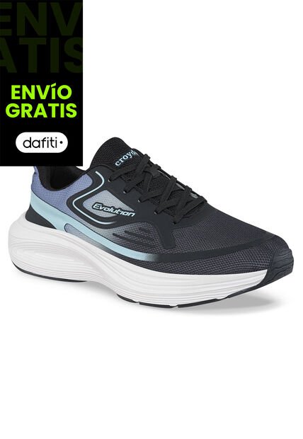 Tenis Running Jadom Negro Croydon Para Hombre