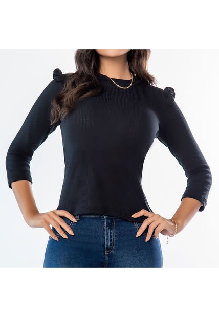 Blusa Malory Negro Para Mujer Croydon