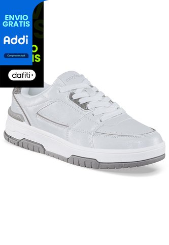 Tenis Casuales Nugov Blanco Croydon Para Mujer Croydon