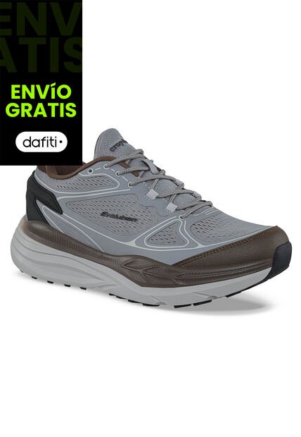 Tenis Running Meman Gris Croydon Para Hombre