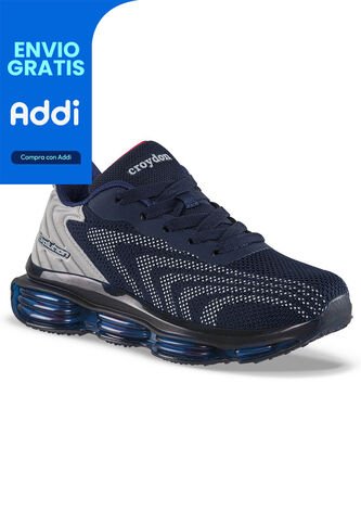 Tenis Running Ladano Azul-Gris Croydon Para Niño Croydon