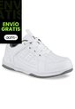 Tenis Colegio Leine C Blanco-Gris Para Niño Y Niña Croydon de Croydon