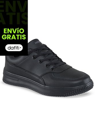 Tenis Colegio Shopir Pro C Negro-Gris Para Niño Y Niña Croydon Croydon