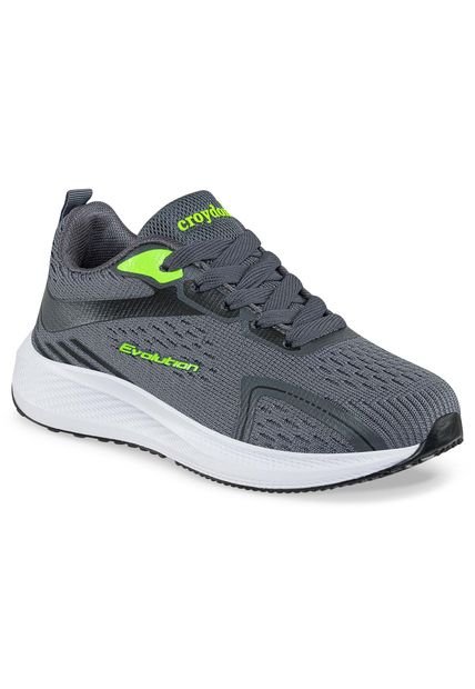 Tenis Running Quat Gris Osc Para Niño Croydon