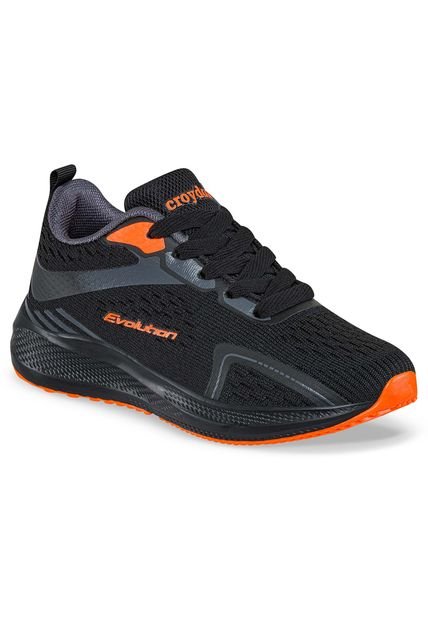 Tenis Running Quat Negro Para Niño Croydon