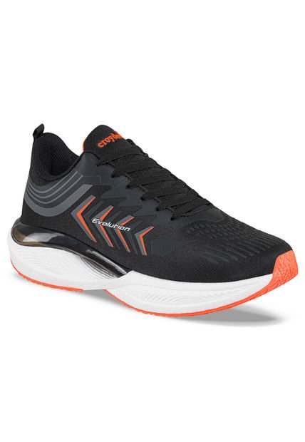 Tenis Running Quip Negro Para Hombre Croydon