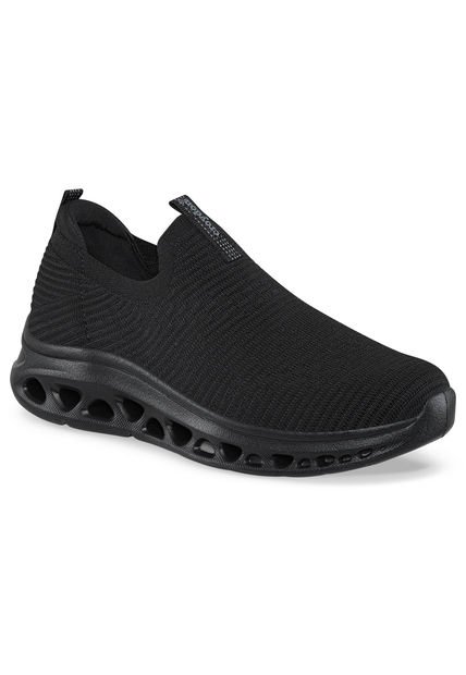 Tenis Running Pedzy Negro-Negro Para Mujer Croydon