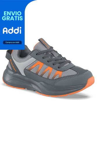 Tenis Running Zibalo Gris Croydon Para Niño Croydon