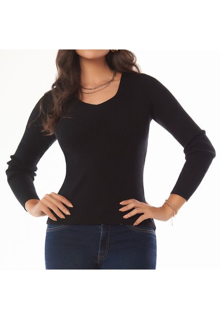 Buzo Valeria Negro Para Mujer Croydon