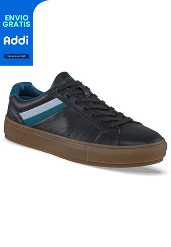 Tenis Casuales Mebar Negro Croydon Para Hombre Croydon