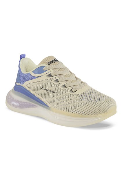 Tenis Running Loror Beige Para Mujer Croydon