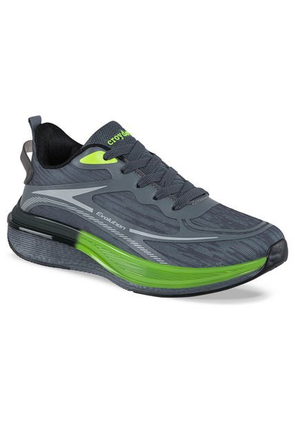 Tenis Running Kikal Gris Para Hombre Croydon