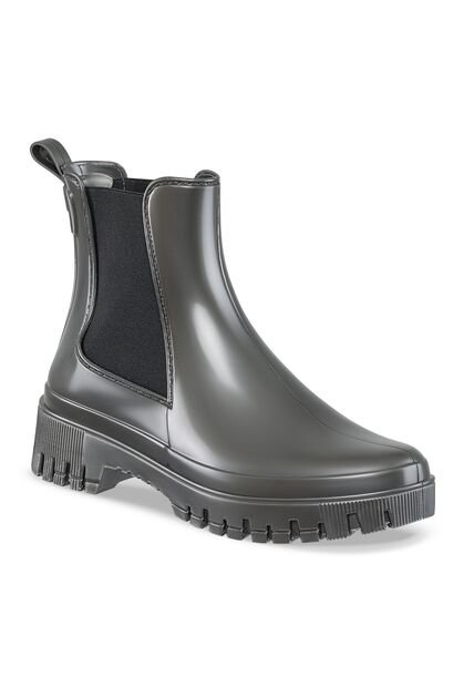 Botines Lluvia Kathie Gris Croydon Para Mujer