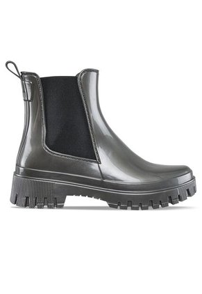 Botines Lluvia Kathie Gris Croydon Para Mujer