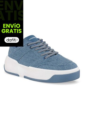 Tenis Casuales Laspo Azul Croydon Para Mujer Croydon