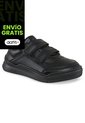 Tenis Colegio Roblo Velcro Negro Para Niño Y Niña Croydon de Croydon