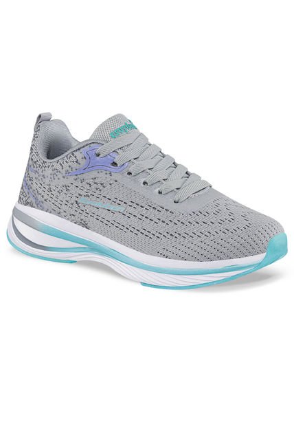 Tenis Running Pira Gris Para Mujer Croydon