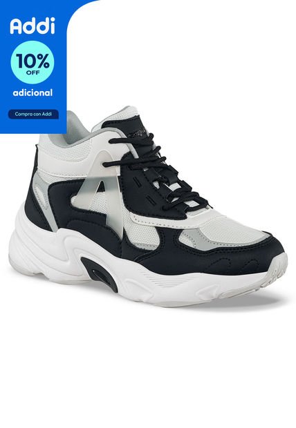 Tenis Kermy Blanco-Neg Para Mujer Croydon