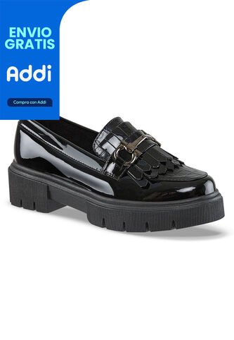 Mocasines Zion Negro Croydon Para Mujer Croydon