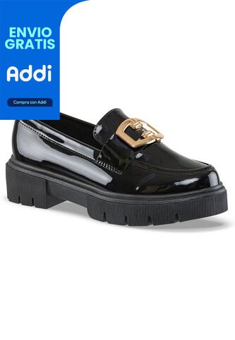 Mocasines Yustin Negro Croydon Para Mujer Croydon